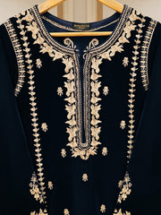 2 Piece- Embroidered Velvet Suit S110489