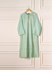 3 Piece- Pure Silk Net Embroidered Suit S110843