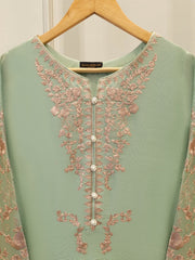 2 Piece - Pure Embroidered Cotton Net Suit S111876