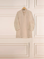 3 Piece - Pure Cotton Net Embroidered Suit S111299
