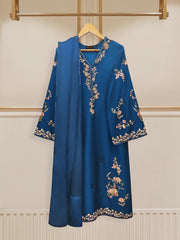 2 Piece - Pure Embroidered Raw Silk Suit S110170