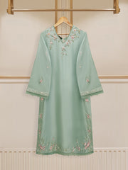 3 Piece - Pure Embroidered Raw Silk Suit S110142