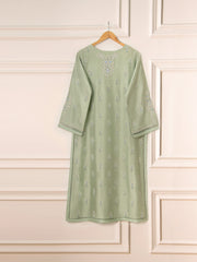 3 Piece- Pure Silk Net Embroidered Suit S111573