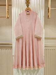 3 Piece- Pure Organza Embroidered Suit S111370