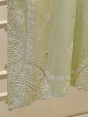 3 Piece- Pure Khaddi Silk Embroidered Suit S111601