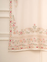 3 Piece - Pure Chiffon Embroidered Suit S111517