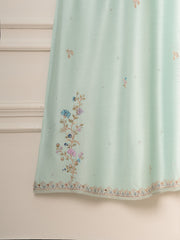 3 Piece- Pure Silk Net Embroidered Suit S111529