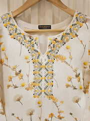 2 Piece- Pure Korean Silk Embroidered Suit S111473