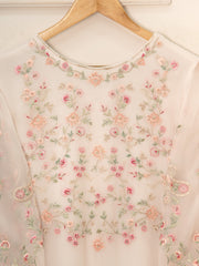 3 Piece - Pure Chiffon Embroidered Suit S111517