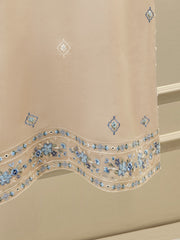 3 Piece - Pure Organza Embroidered Suit S111627