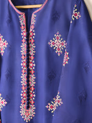 (Unstitched) 2 Piece - Embroidered Cambric Suit KJ-4402B