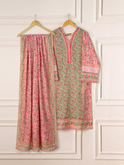 3 Piece - Digital Printed Cambric Suit S111264