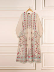 3 Piece - Pure Organza Embroidered Suit S111560