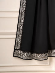 3 Piece- Pure Cotton Net Embroidered Suit S111205