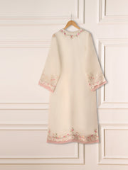 3 Piece- Pure Organza Embroidered Suit S111225