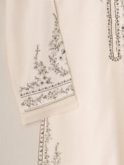 2 Piece- Pure Silk Net Embroidered Suit S111231
