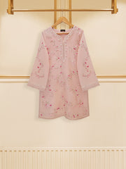 3 Piece - Pure Cotton Net Embroidered Suit S109537