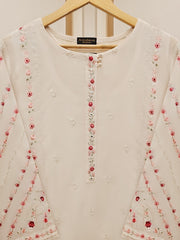 3 Piece - Embroidered Swiss Voile Suit S109824