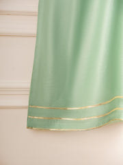 3 Piece - Pure Cotton Net Embroidered Suit S110563