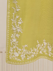 3 Piece - Pure Cotton Net Embroidered Suit S109715