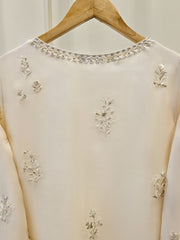 3 Piece - Pure Organza Embroidered Suit S111613