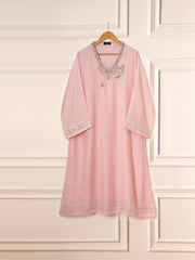3 Piece - Pure Cotton Net Embroidered Suit S111549