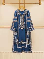 3 Piece - Pure Cotton Net Embroidered Suit S109386