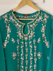 Pure Chiffon Embroidered Shirt S110942