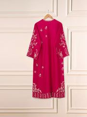 3 Piece- Pure Khaddi Silk Embroidered Suit S111559