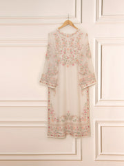 3 Piece - Pure Chiffon Embroidered Suit S111517