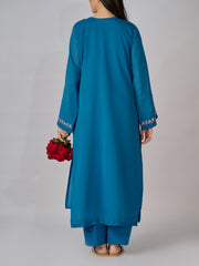 2 Piece - Embroidered Pure Swiss Voile Suit S110336