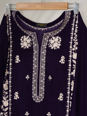 2 Piece- Embroidered Velvet Suit S110392