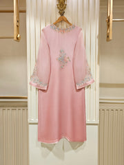 2 Piece - Pure Chiffon Embroidered Suit S111437