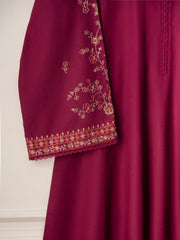 2 Piece - Embroidered Khaddar Frock S110716