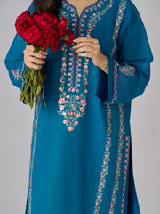 2 Piece - Embroidered Pure Swiss Voile Suit S110336