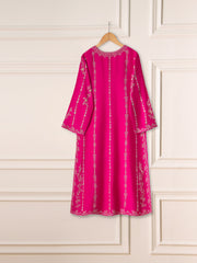 3 Piece- Pure Khaddi Silk Embroidered Suit S111232