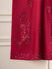 2 Piece - Pure Cotton Net Embroidered Suit S110949