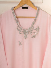 3 Piece - Pure Cotton Net Embroidered Suit S111549