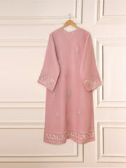 3 Piece - Pure Organza Embroidered Suit S111558