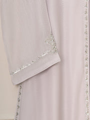 3 Piece - Pure Cotton Net Embroidered Suit S111561