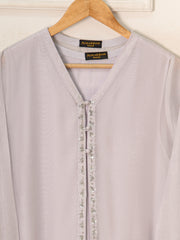 3 Piece - Pure Cotton Net Embroidered Suit S111561