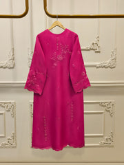 3 Piece - Pure Organza Embroidered Suit S111656