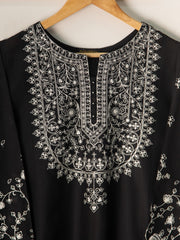 2 Piece - Embroidered Jacquard Frock S111055