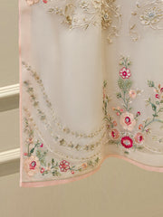 3 Piece - Pure Organza Embroidered Suit S111619
