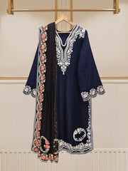 (Unstitched) 2 Piece - Pure Embroidered Jacquard Suit FF-2165