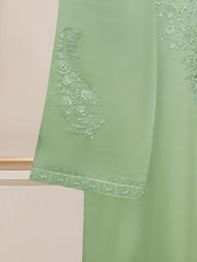 (Unstitched) 3 Piece - Pure Embroidered Cambric Suit FF-2175