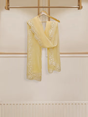 3 Piece - Pure Cotton Net Embroidered Suit S110259