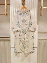 3 Piece- Pure Khaddi Silk Embroidered Suit S111475