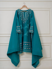 (Unstitched) 2 Piece - Embroidered Cambric Suit KJ4185