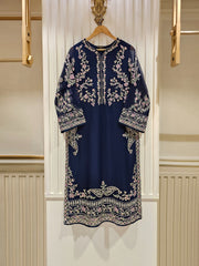 3 Piece - Pure Chiffon Embroidered Suit S111476